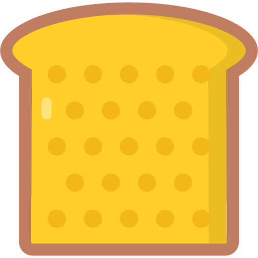 Toast breakfast flat bread toast icon Toast breakfast flat bread toast icon