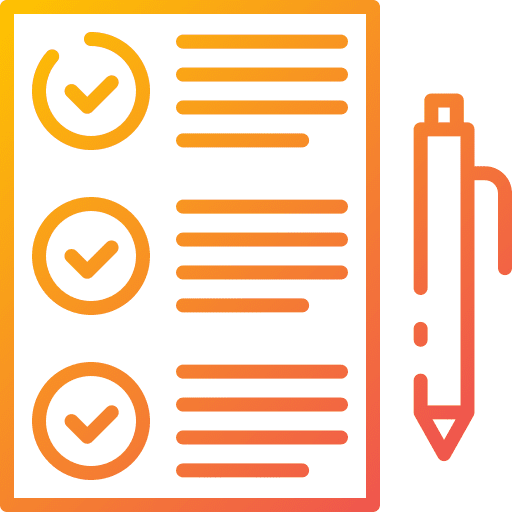 Check list appraisal criteria list icon