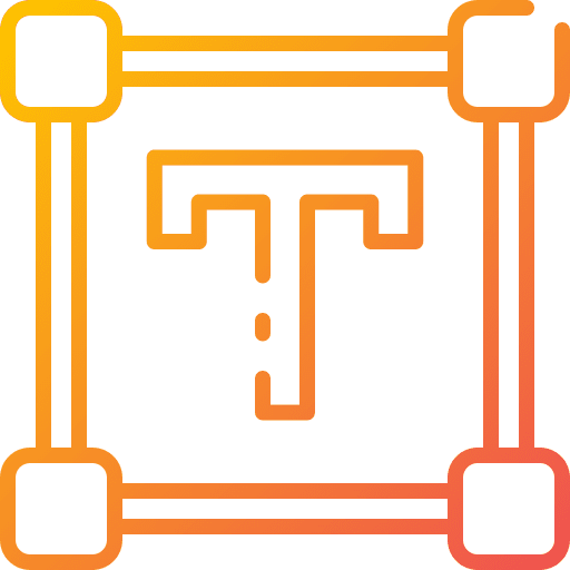 Text arrow interface text icon