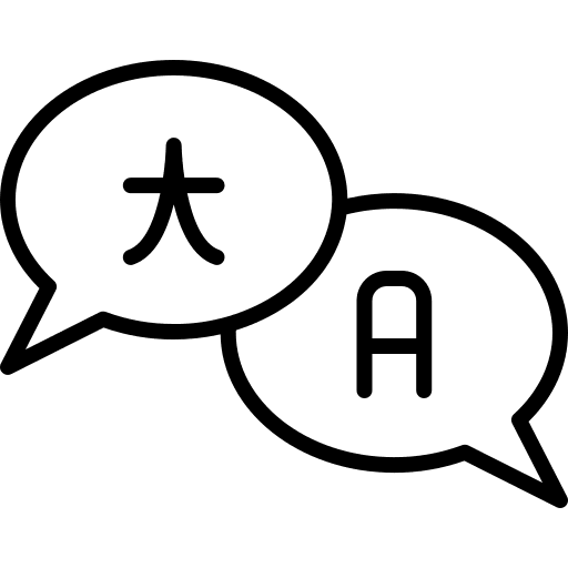 Translate dialogue extensible markup language languages icon