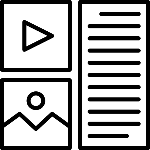 Content manager content contents icon Content manager content contents icon