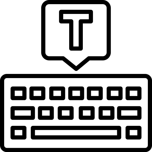 Typing electronics keyboard hardware icon Typing electronics keyboard hardware icon