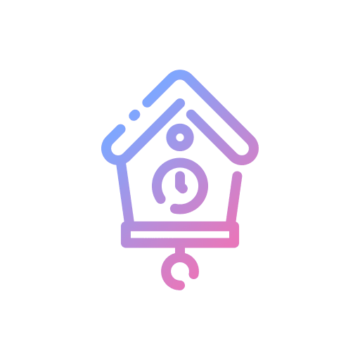 Cuckoo clock wall clock cuckoo clock decoration icon