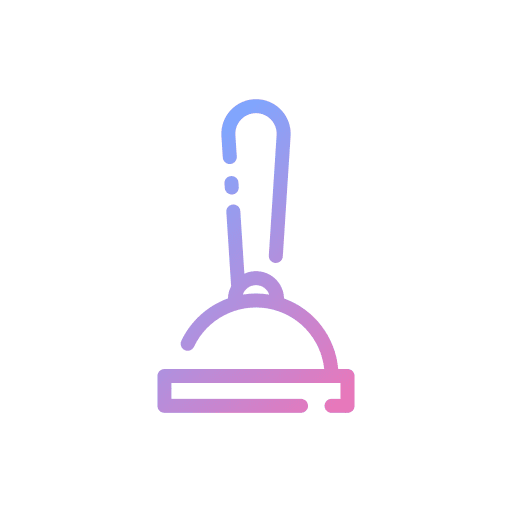 Plunger construction and tools toilet plumber icon Plunger construction and tools toilet plumber icon