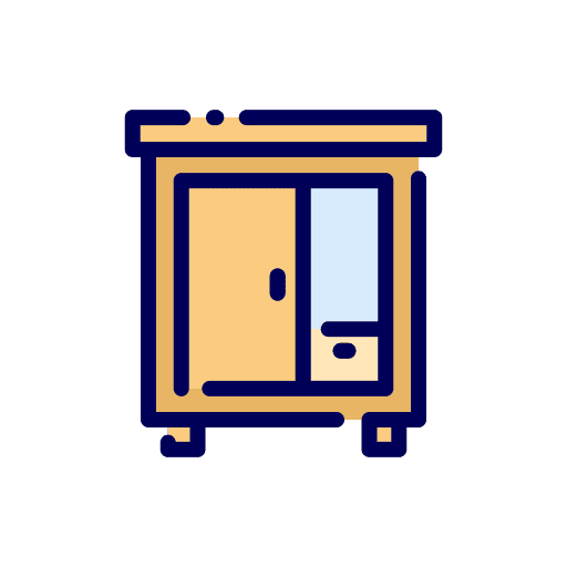 Cupboard wardrobe decor closet icon