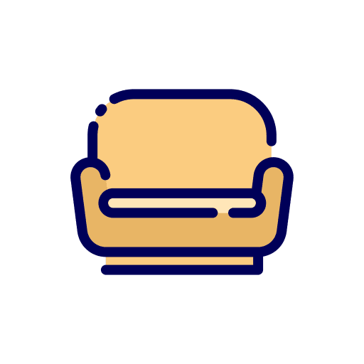 Sofa sixty fourth note rest sofa furniture and household icon