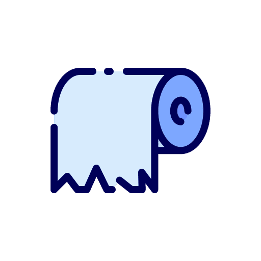 Toilet paper furniture and household hygienic dispenser icon