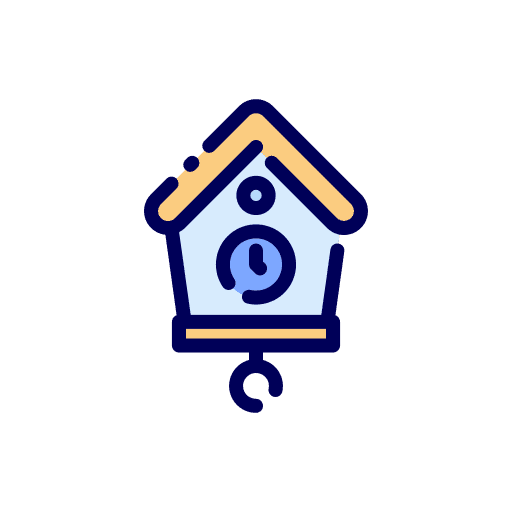 Cuckoo clock cuckoo clock ornament hour icon