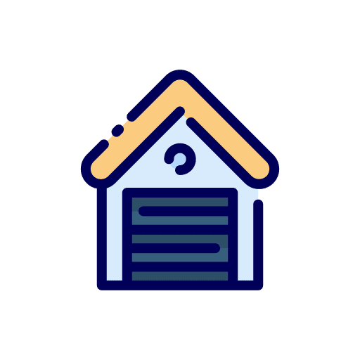 Garage mechanic door real estate icon Garage mechanic door real estate icon