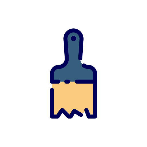 Paintbrush construction tools and utensils paintbrush icon Paintbrush construction tools and utensils paintbrush icon