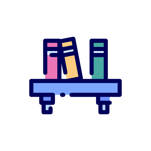 Bookshelf bookshelves library storage icon Bookshelf bookshelves library storage icon