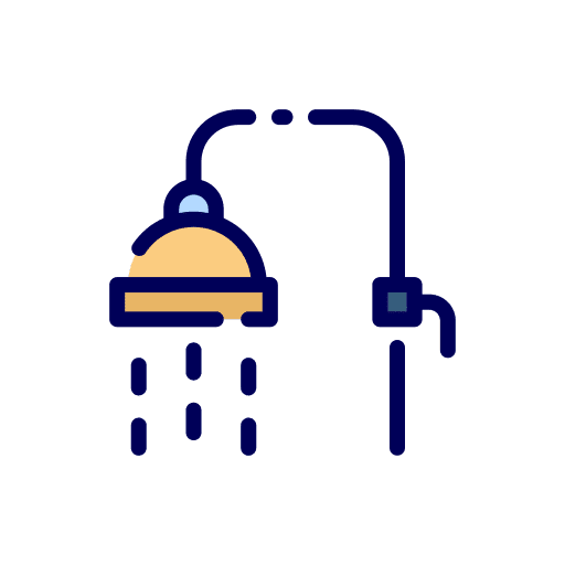 Shower baby shower cleaning shower head icon Shower baby shower cleaning shower head icon