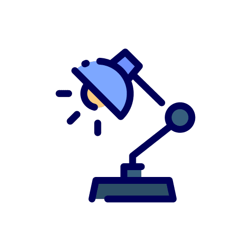 Table lamp electronics furniture and household light icon Table lamp electronics furniture and household light icon