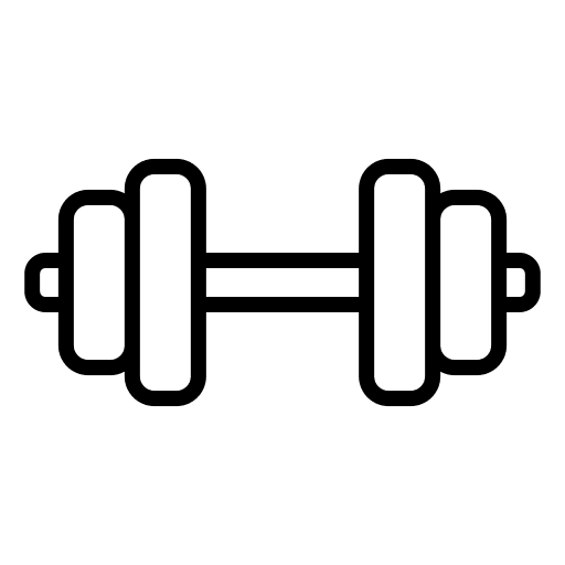 Dumbbells sports robust sports and competition icon