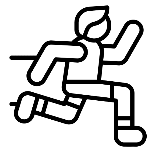 Jogging jog running people icon