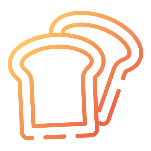 Toast starch toast potato bread icon Toast starch toast potato bread icon