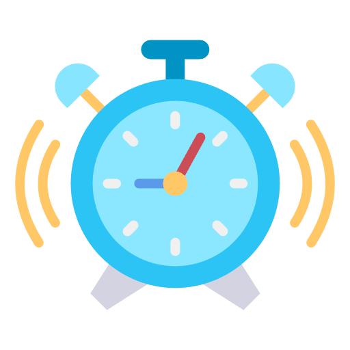 Alarm clock romantic date alarm clock timer icon
