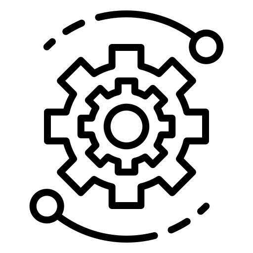Configuration gear support technical support icon