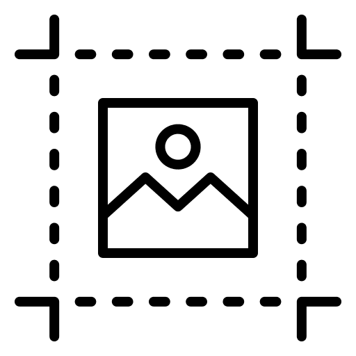 Crop picture photography crops icon