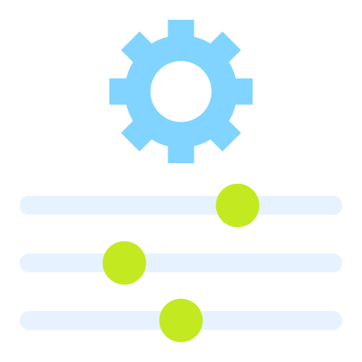 Adjustment interface adjustment adjust icon