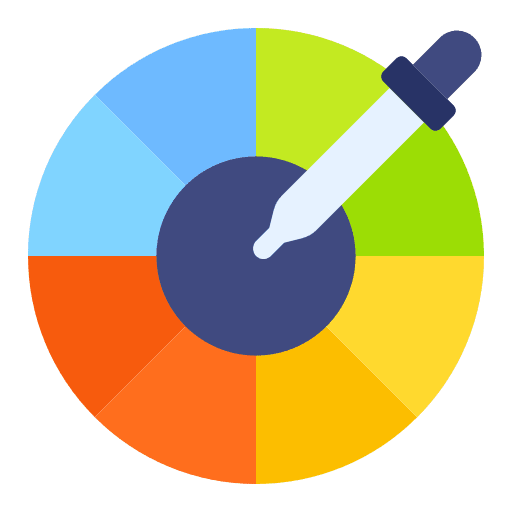 Color wheel color wheel color palette graphic design icon