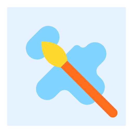 Painting ruler art and design create icon Painting ruler art and design create icon