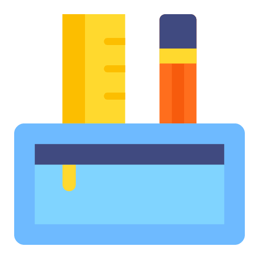 Pencil case pencil writing tool office material icon Pencil case pencil writing tool office material icon
