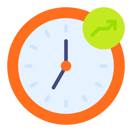 Productivity timetable clock efficiency icon Productivity timetable clock efficiency icon