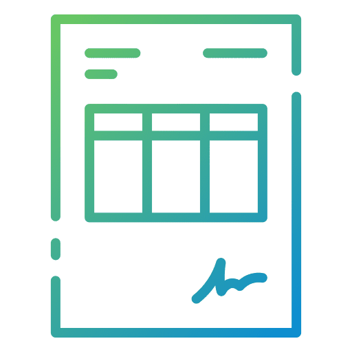 Invoice business and finance bill receipt icon Invoice business and finance bill receipt icon
