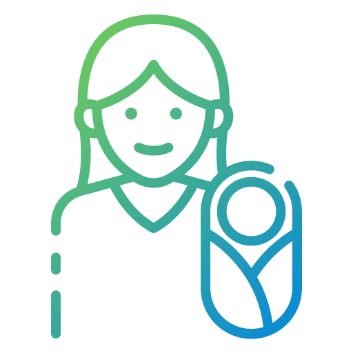 Lactation room mother avatar kid and baby icon Lactation room mother avatar kid and baby icon