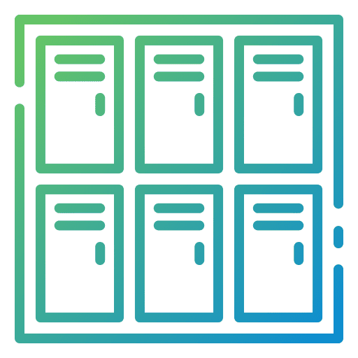 Lockers gym lockers wardrobe icon Lockers gym lockers wardrobe icon