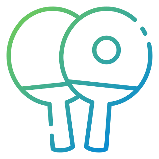 Ping pong ping pong ball racket icon