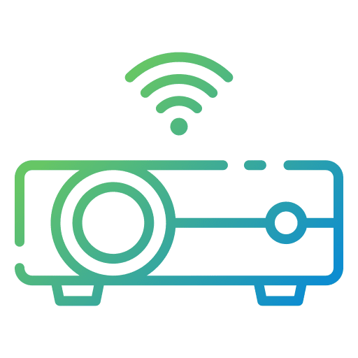 Video projector electronics smart technology presentation icon