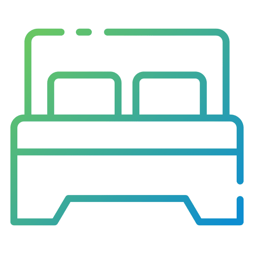 Bedroom furniture and household bed furniture icon Bedroom furniture and household bed furniture icon