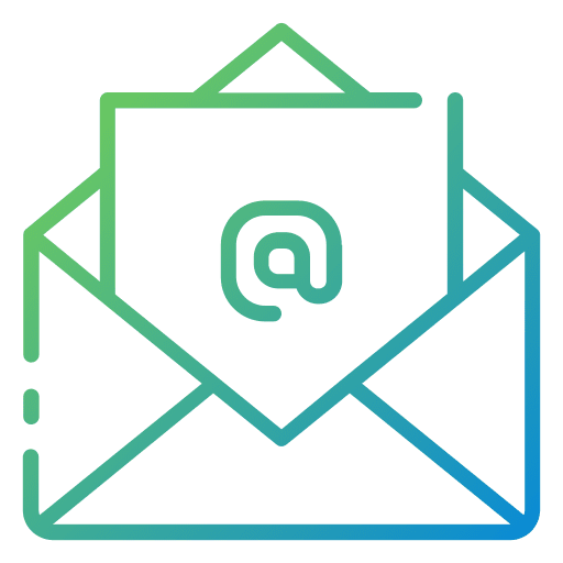 Email email at sign mail icon Email email at sign mail icon