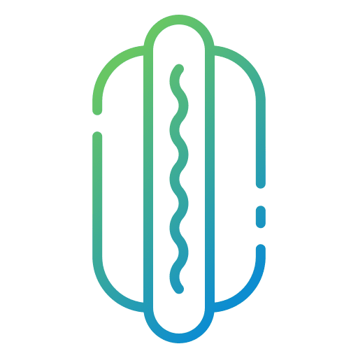 Hot dog sausage food and restaurant sandwich icon Hot dog sausage food and restaurant sandwich icon