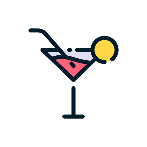 Cocktail beverage drinks drink icon