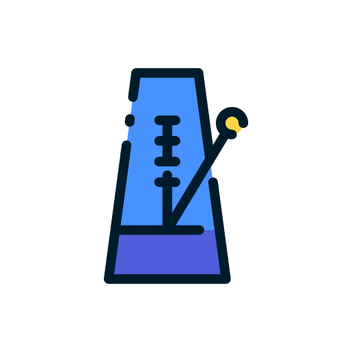 Metronome music and multimedia music tempo icon Metronome music and multimedia music tempo icon