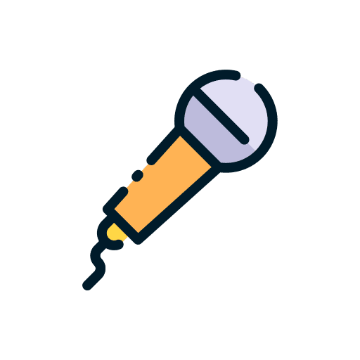 Microphone singer music and multimedia sing icon Microphone singer music and multimedia sing icon