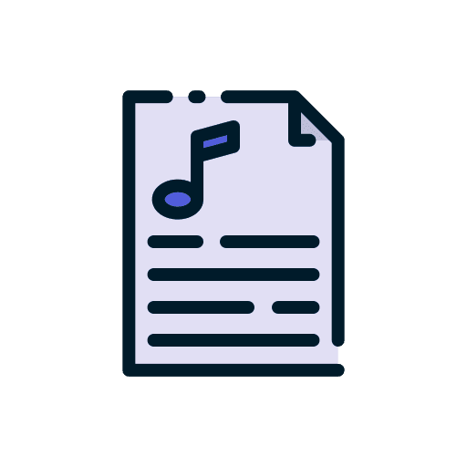 Music sheet audio music sheet music icon Music sheet audio music sheet music icon