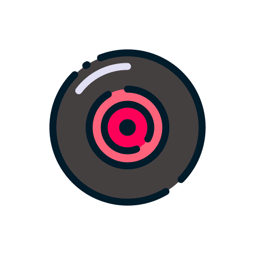 Vinyl cd music format icon Vinyl cd music format icon