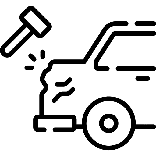Body repair vehicle car transportation icon