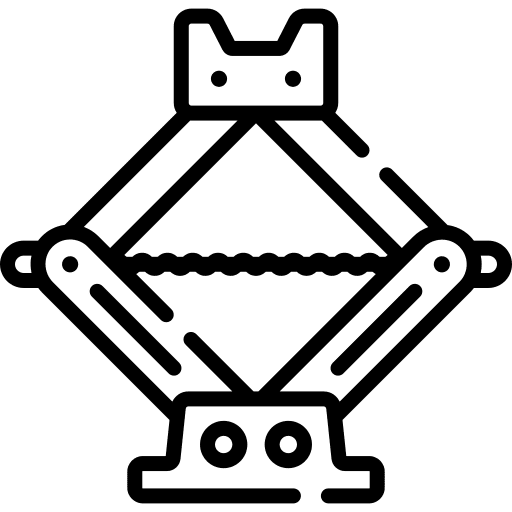 Car jack device construction and tools repair icon
