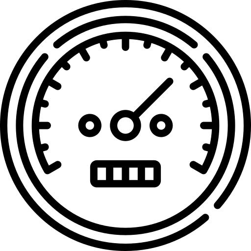 Speedometer speedometer speed test efficiency icon