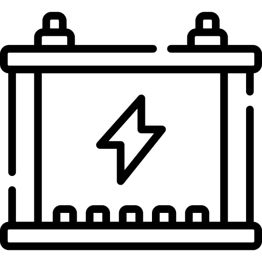 Accumulator electronics mechanical battery icon