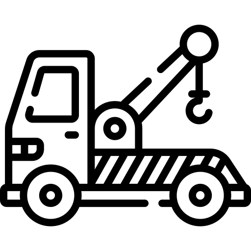 Tow truck transportation heavy vehicle tow truck icon