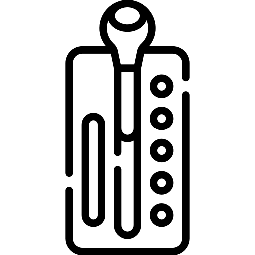 Gearshift transportation drive car parts icon