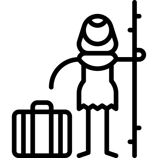 Immigrant immigrant stick people icon Immigrant immigrant stick people icon