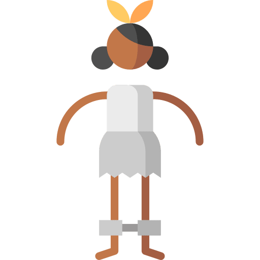 Detainee immigrant refugee woman icon Detainee immigrant refugee woman icon