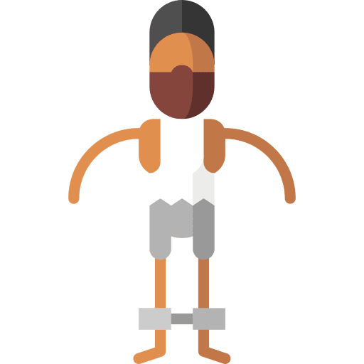 Detainee man refugee detainee icon